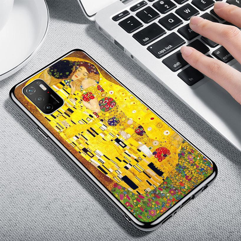Kiss by Gustav Klimt Desig Cover Phone Case For Xiaomi Poco F7 Ultra X7 X6 X5 Pro M7 Redmi 15C 15 13C 13 12C 12 10C 10 9A 9C 9T