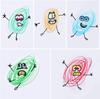 Funny Cartoon Face Stickers for Kids 10 Sheets/Pack Creative Decorative Stickers for Book, Laptop, Water Bottle, Notebook