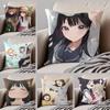 Anime Cartoon TTomorrows My GirlG Cushion Cover Throw Pillow Cover Hidden Button Durable Polyester Chair Cushion
