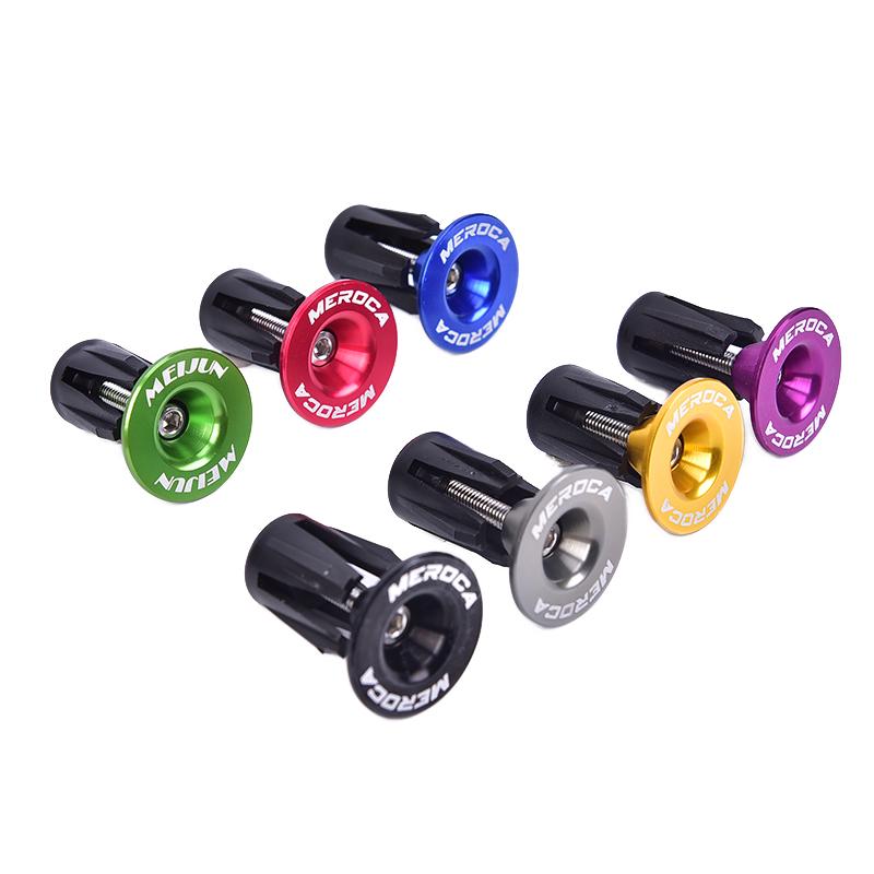 2Pcs~Bike Bar End Plugs Aluminum Road Bicycle Grip Anti-slip Firm Handlebar C DO