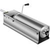 Sausage Stuffer Machine 7L Stainless Steel Sausage Filler Horizontal Manual Sausage Meat Stuffer Machine for Making Hot Dog Sausages Bratwurst