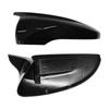 For VW JETTA MK6 Volkswagen Passat B7 Scirocco Beetle CC Eos Black Horn Carbon Add on Rear View Mirror Cap Cover High Quality