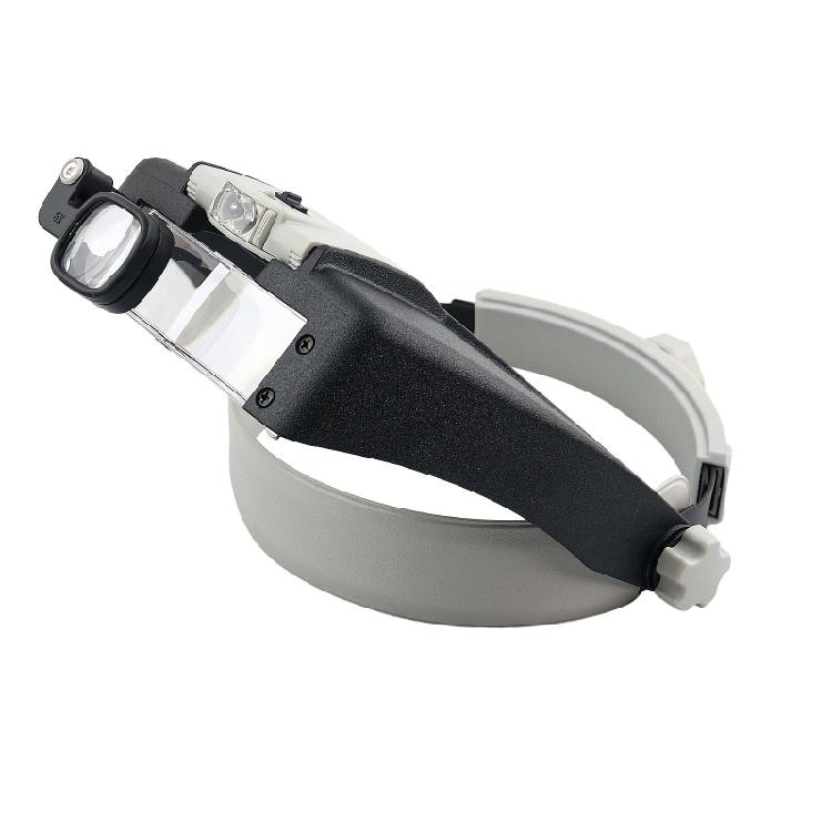 LED Headband Magnifier Hands Free Magnifying Glasses For Jewelry Loupe Watch