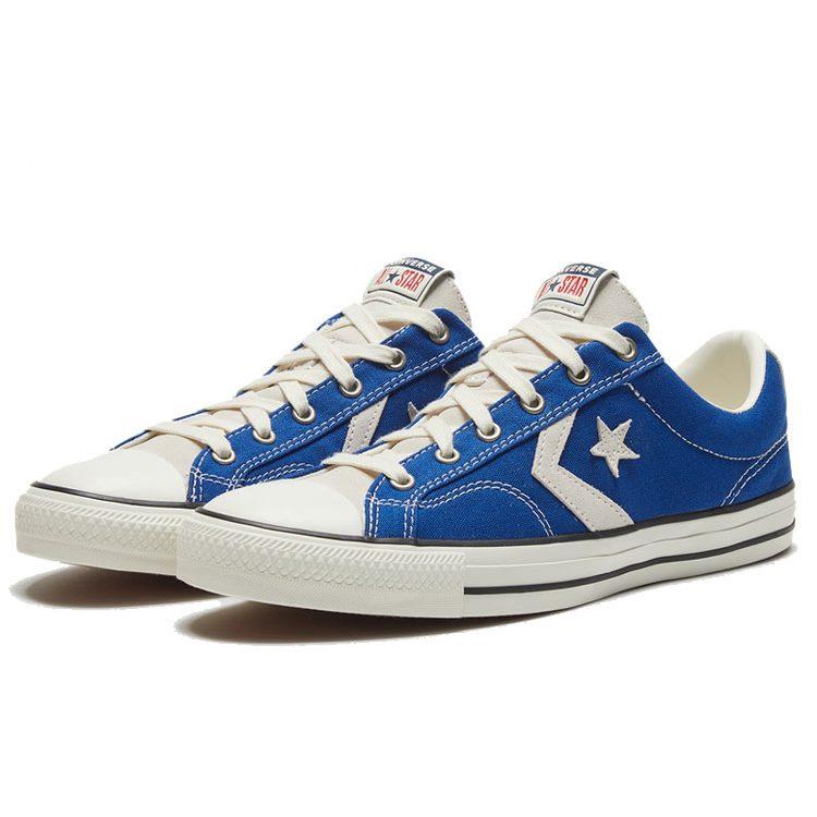 Converse Star Player Retro Casual Skateboarding Shoes Unisex Blue White 167979C