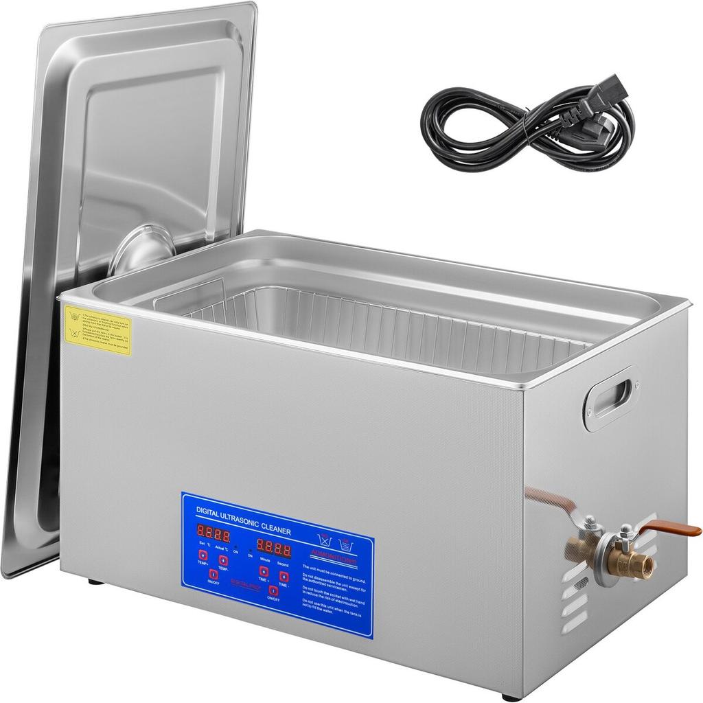22L Ultrasonic Cleaner Machine Stainless Steel Ultrasonic Cleaning Machine Digital Heater Timer Jewelry Cleaning for Commercial Personal Home Use(22L)