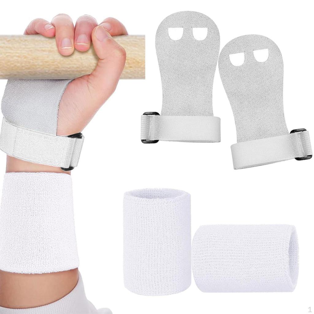 Children&#39;s Hand Grips with Wristband And Gymnastic Bar, Palm Protection, Suitable for
