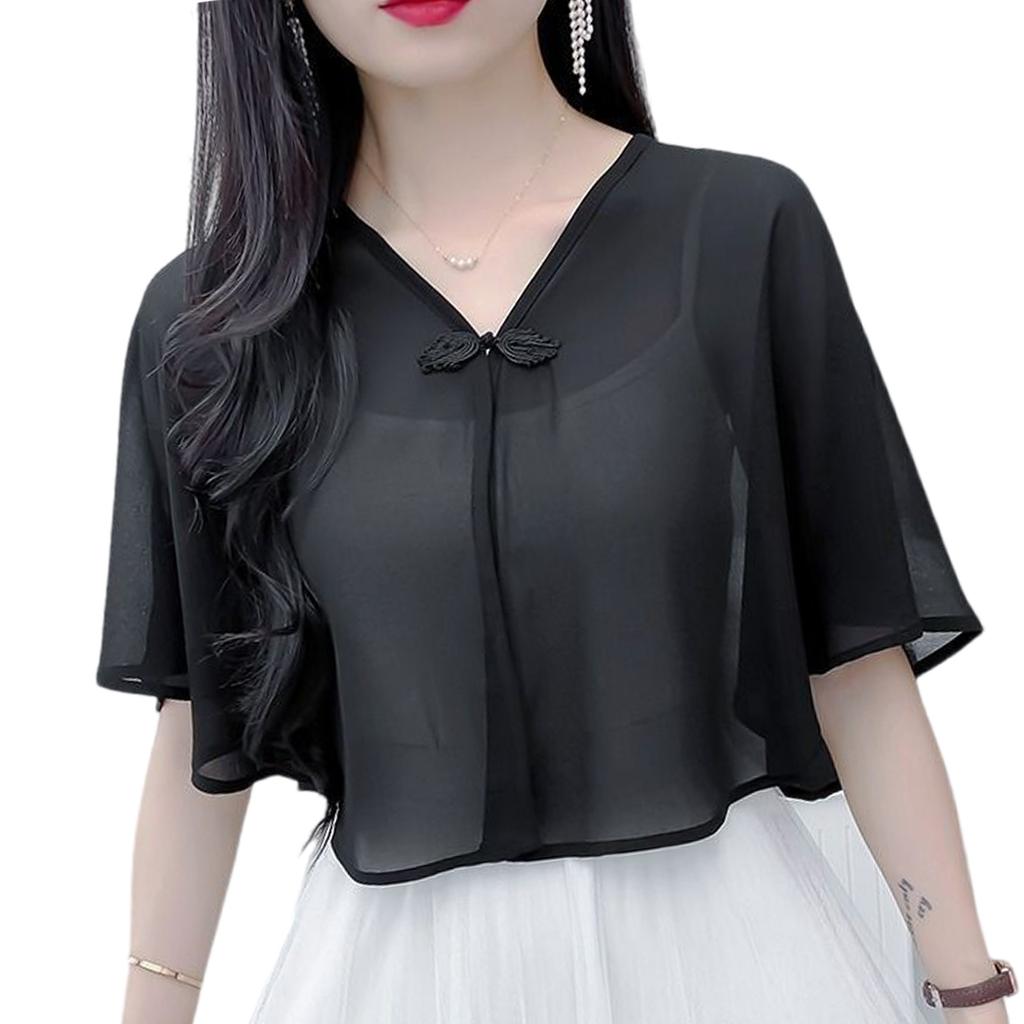 Breathable French Design Chiffon Scarf Stole Thin Shoulder Wrap Fashion Accessory For Casual Wear and Formal Occasion