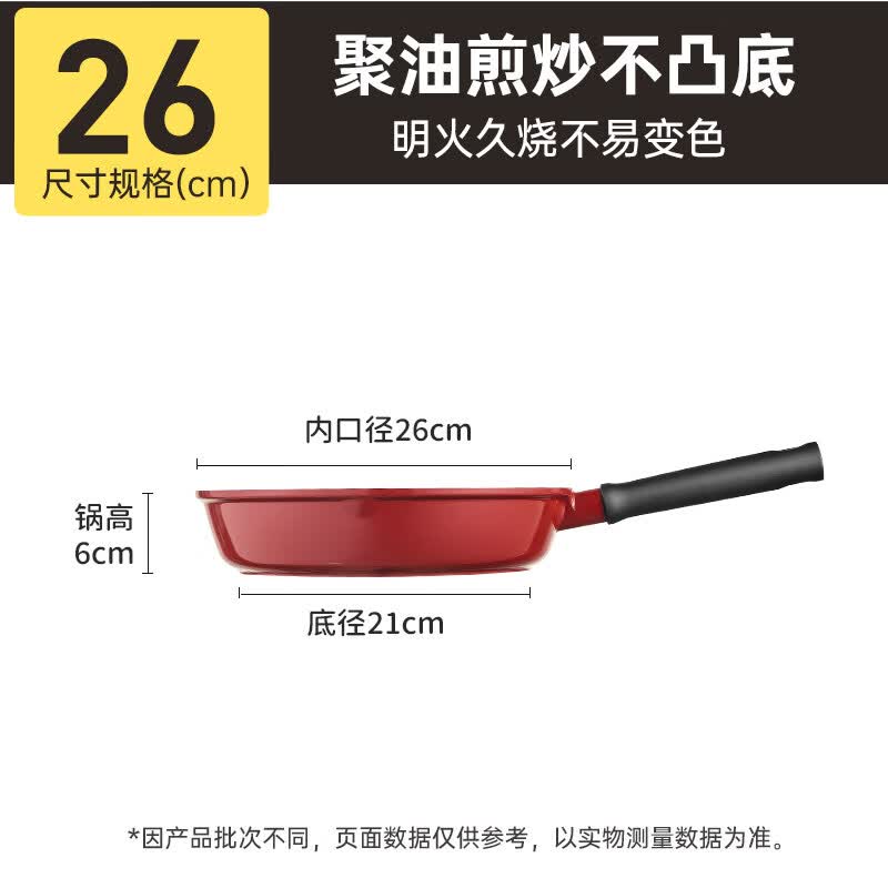Chui Da Huang Red Fire Titanium Ceramic Frying Pan