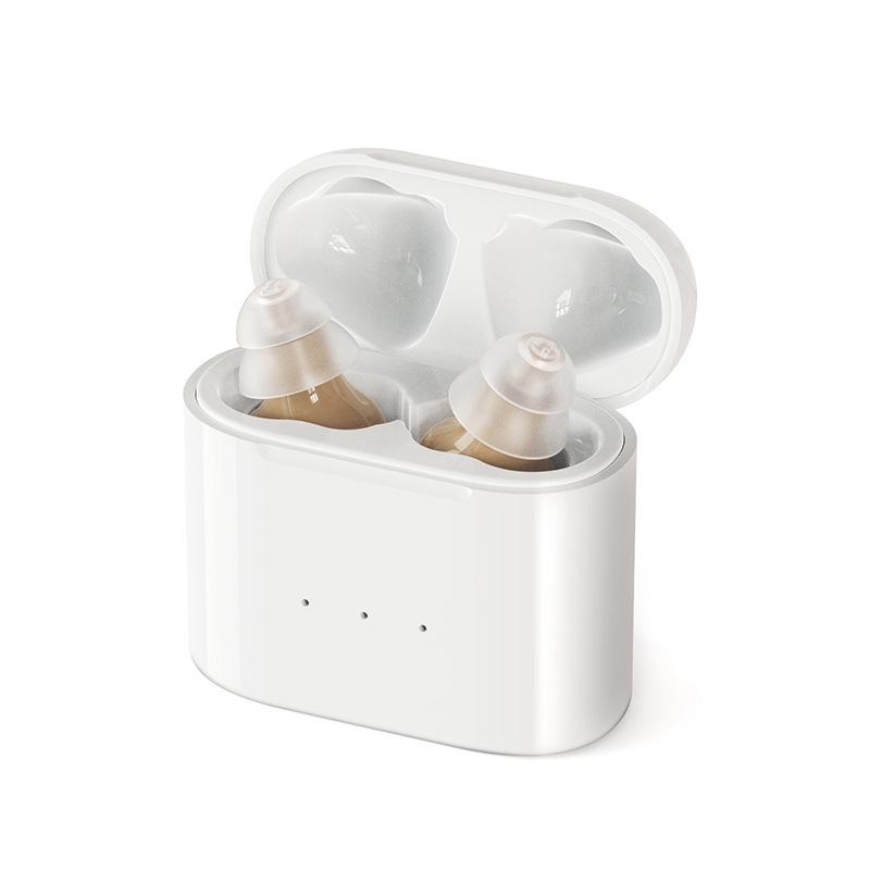Rechargeable CIC Hearing Aids for Seniors with Accessories and Sound Amplifier
