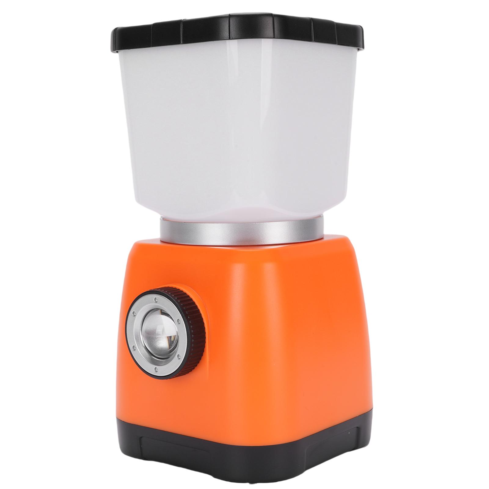 

Rechargeable Camping Lantern Hand Cranked Self Generating Electricity Waterproofing 6000mAh LED оранжевый