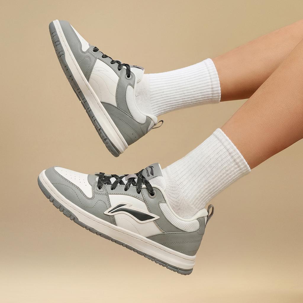 Men's Sneakers Li-Ning Tianji LITE Skate Shoes Men's Low-top Ivory/Ultimate Gray