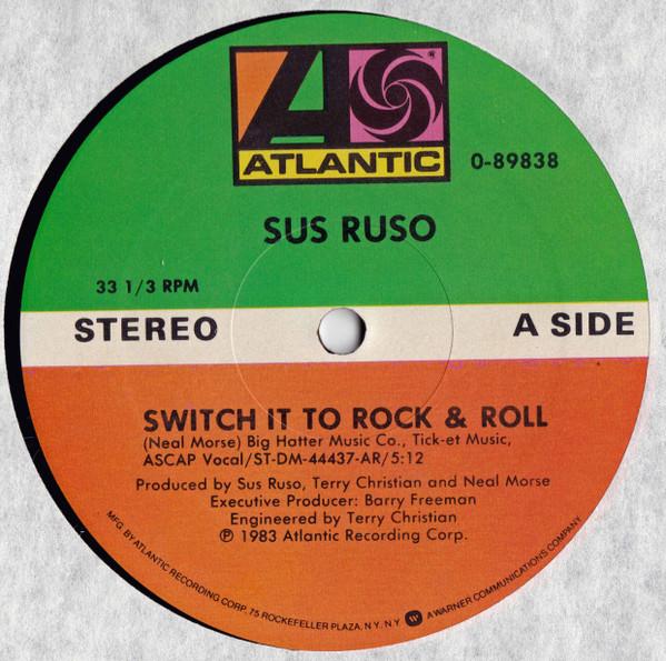 

12inch Record SUS RUSO - Switch It To Rock & Roll 089838 Atlantic 1983 US Rock Used