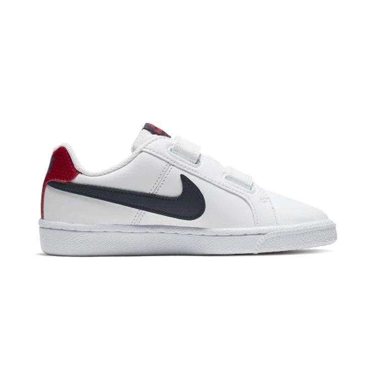 Nike Court Royale Low Top Sneakers Kids Sneakers White Blue Red 833536-107