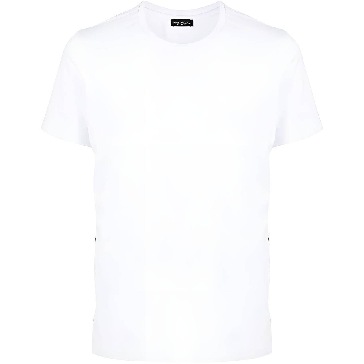 Emporio Armani SS23 Logo Letter Pullover Short Sleeve T-Shirt Men tops White 211845-3R475-00010 M