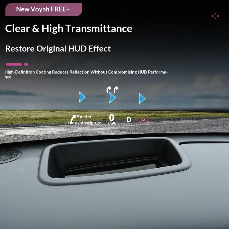 For VOYAH FREE 2025-2026 HUD Cover Protector Anti Scratch Dustproof Dashboard Shield Interior Accessories