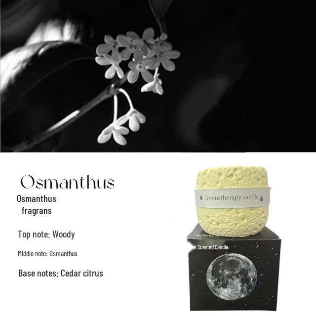 

Роскошная долгоиграющая ароматическая свеча для спален - Бездымный воск, ароматный подарок Osmanthus Rain - Small - 1 (Boxed)