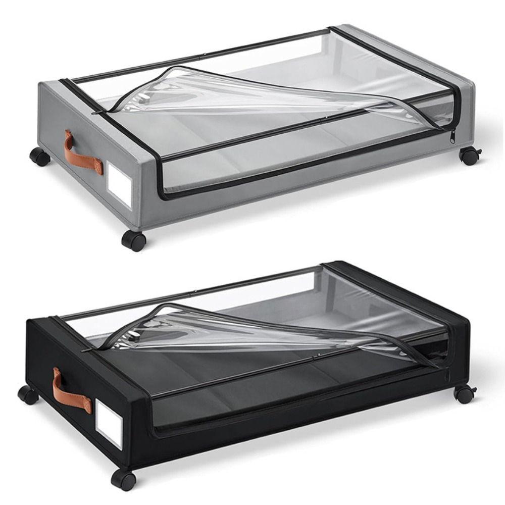 

Foldable Under Bed Storage Box Square Storage Rack for Clothes Shoes Blankets