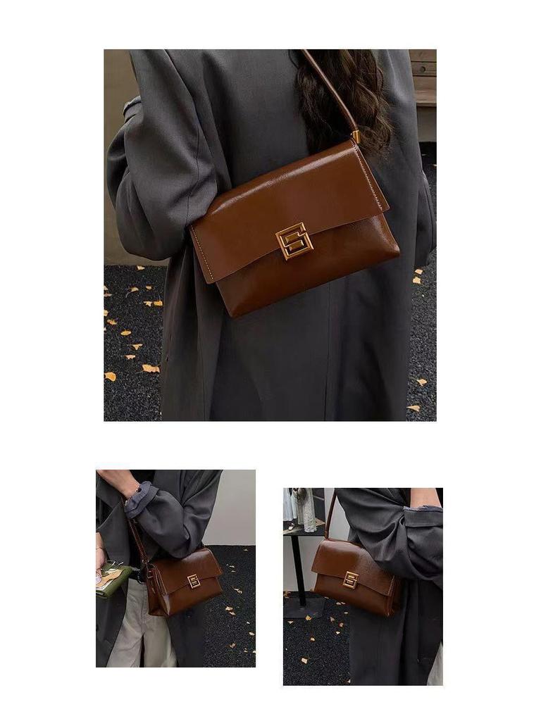 Retro Shoulder Bag for Women - High-End French Luxe, Korean Style, Exquisite Design, Versatile Underarm Bag