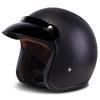 Vintage Black Leather 3/4 Open Face Motorcycle Chopper Bike Helmet PU Leather Motorbike Safety Gear for Men And Women