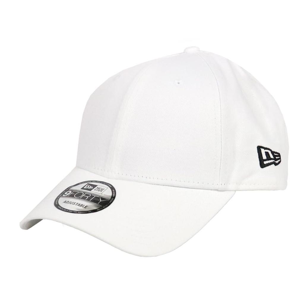[New Era] Plain Cap NewEra 9FORTY 99HeadwearShop Sticker Included Men's Women's Baseball Cap Hat Side Logo White [Used]