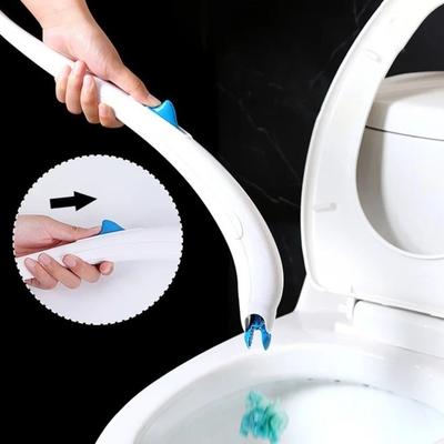Einwegköpfe Toilettenbürsten-Set Kunststoff 12 Ersatzköpfe Toilettenreinigungsbürste Keine toten Winkel Wasserlöslicher Toilettenbürstenhalter