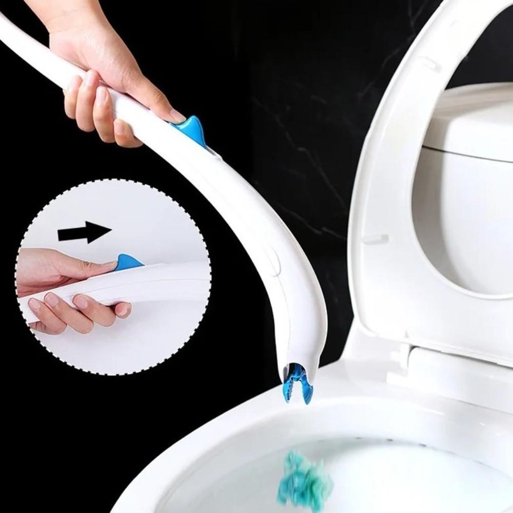 Plastic Toilet Brush Set Disposable Heads Toilet Brush Holder Closestool Brush Bathroom