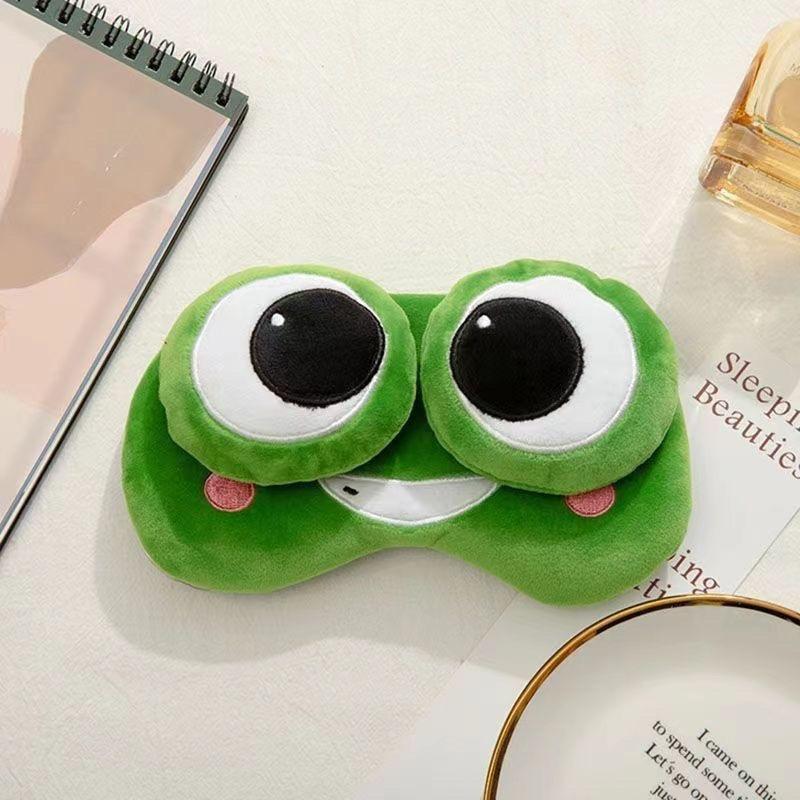 Frog Cartoon Eye Mask - Cooling Relief for Men, Women, and Kids