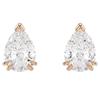 Embedded Design Zirconia Stud Earrings Unisex Earrings White 5734248