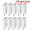 1-5Pcs Mini Universal Eu Plug 5V 1A USB-A Charger Wall Phone Power Adapter For iPhone Xiaomi Huawei Samsung Home Travel Charger