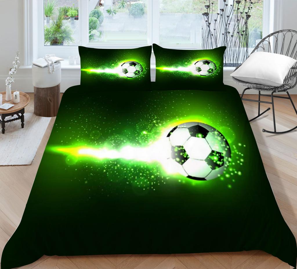 Ball Quilt Cover Pillowcase Two Or Three Piece Set 3D Digital Printing Polyester