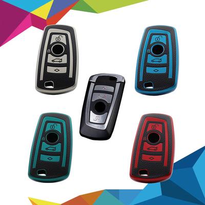 TPU Leather Car Remote Key Cover Case Shell Key Fob for 1 3 5 7 Series X1 X3 X4 X5 F10 F15 F16 F20 F30 F18 F25 M3 M4 E34 Protector Holder