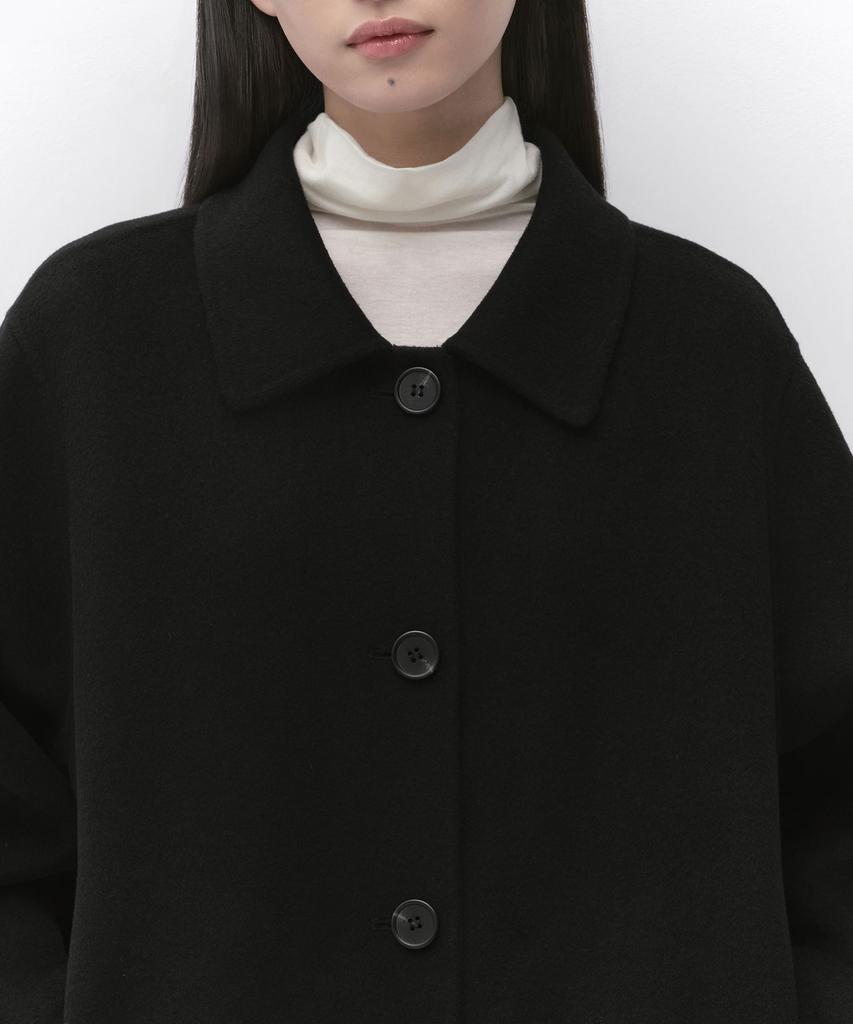 MUSINSA STANDARD WOMAN Women'S Cashmere Blend Handmade Short Mac Coat [Black]