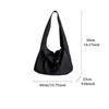 Lightweight Drawstring Crossbody Bag Solid Color Underarm Bag Armpit Bag Oxford Tote Bag  Sports