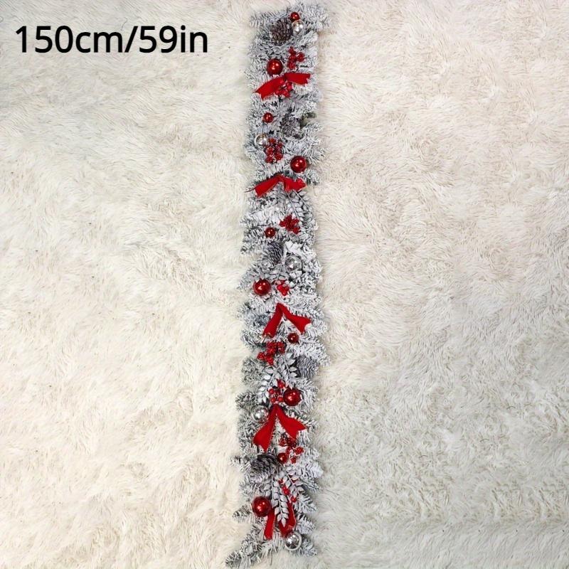 

Легко украсить рождественские венки, украшения для входной двери, настенные ковры, рождественские снежные шары, украшения из сосновых шишек с красными ягодами. 1Pc 150cm/59in