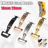 18mm 20mm 22mm RM Clasp Buckle For Apple Watch Gramin Galaxy Watch 3 4 5 Pro For HUWAWEI GT2 3 Pro Rubber Strap Butterfly Buckle