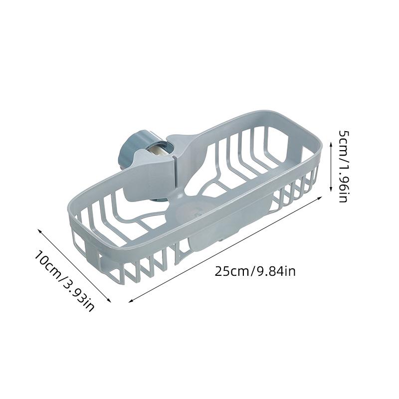 Reglabil chiuvetă scurgere raft plastic robinet clip agățat organizator raft săpun burete vase scurgere suport baie bucătărie depozitare