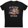 Christmas In July Santa Ho Hold My Beer Black T Shirt