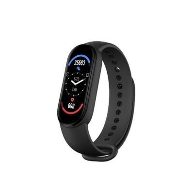 M6 Smartwatch for Men and Women, Activity Tracker, Heart Rate and Blood Pressure Monitor M6 Black -WGHY5321