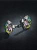 Yin Ziyun Platinum-Plated Chameleon Earrings: Cute Animal S925 Silver for Men & Women - Model BSE587