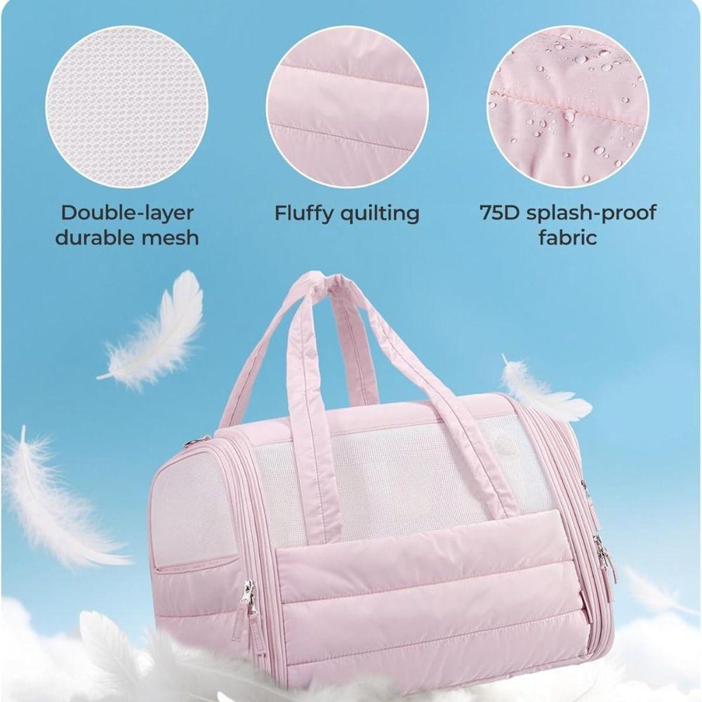 Quilted Pet Carrier Soft-Sided Puppy Carrier New Dog Carrier  Outdoor Travel