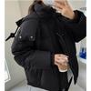 Winter Korean Version of The Gray Love Short Down Cotton-padded Jacket Student Large Size Cotton-padded Jacket Women's Bread Jacket