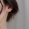 S925 Sterling Silver Drop Earrings Unisex Fashionable Flower Design Party Occasion Niche Temperament New