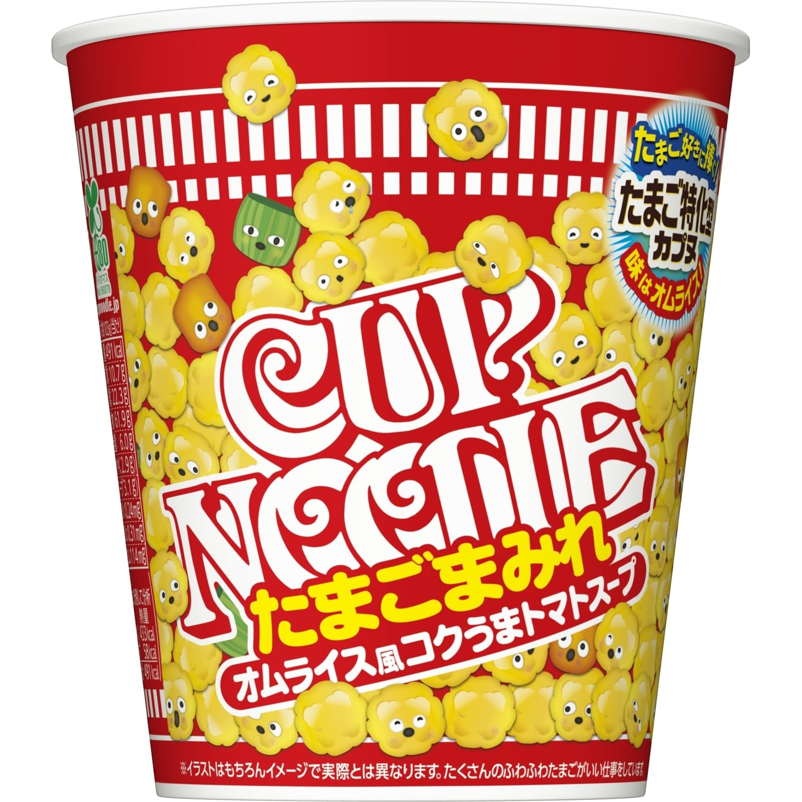 

Nissin Cup Noodles Большой с яичным покрытием [Насыщенный томатный суп в стиле омурайсу] 103г x 12 стаканов