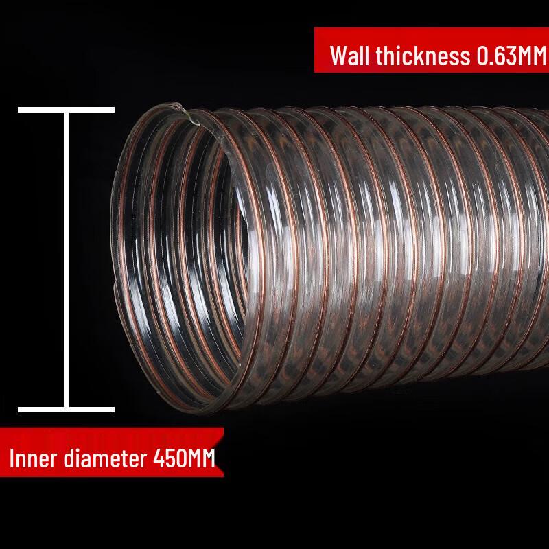 

Jikefu PU Flexible Copper Steel Wire Dust Collection Hose