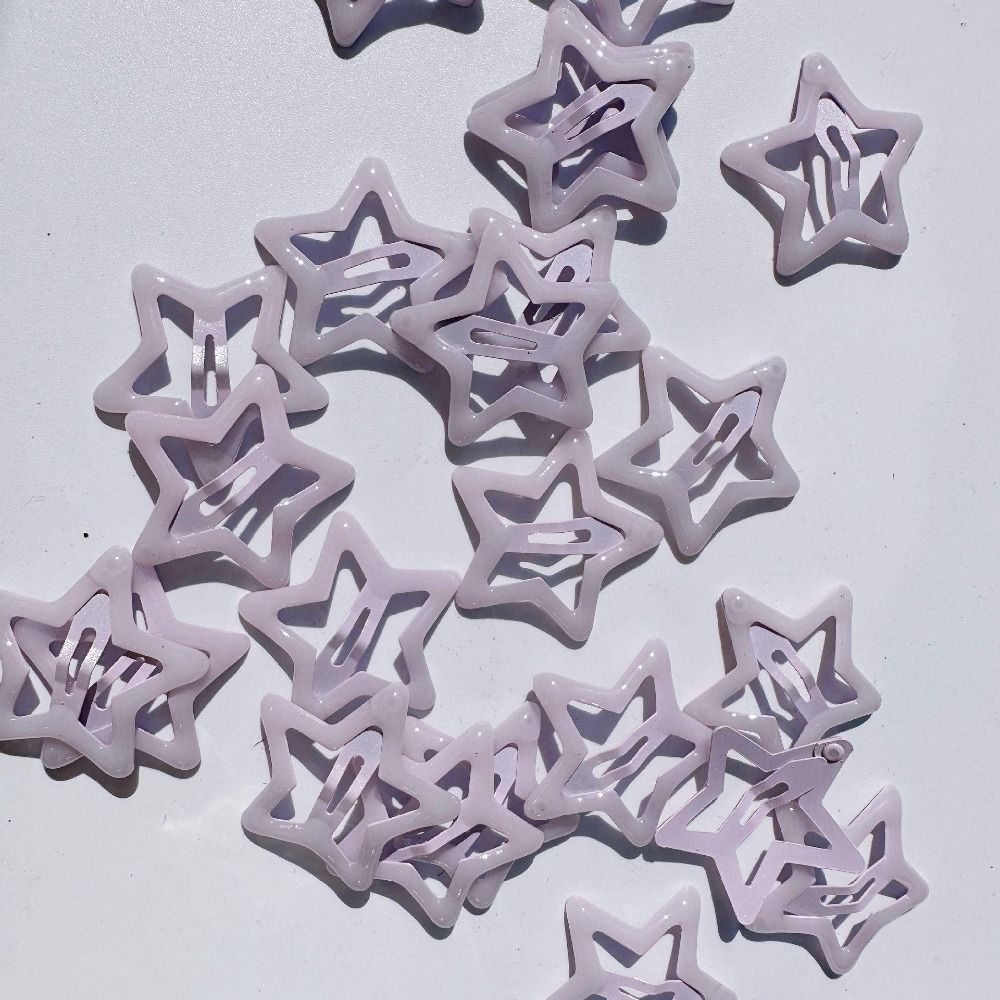 20Pcs Glow in The Dark Luminous Star Hair Clip Trendy Mini Luminous Barrettes Costume Dress Up