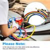 Refrigerant Charging Hose with Ball Valves HVAC Hoses 1/4 SAE 600PSI Fit for  Coolant Adding and Air Condition Maintenance