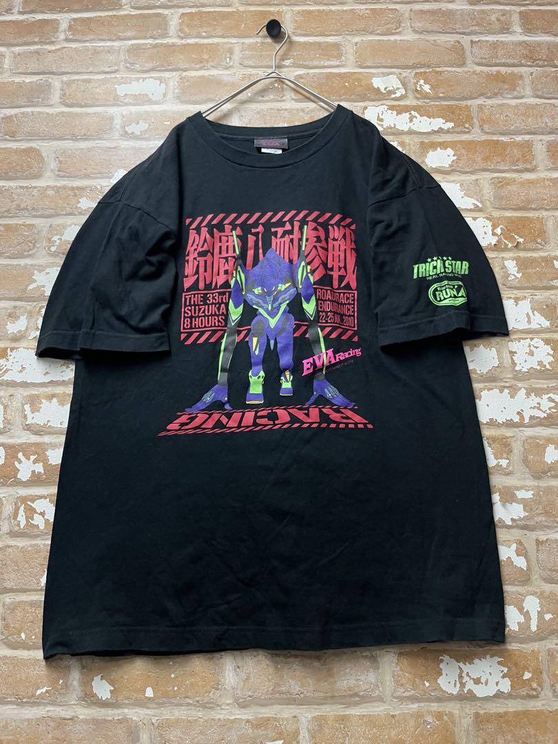

[USED] 00s Evangelion Unit-01 Berserk Mode Print Anime T-Shirt Black EVA