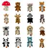 Mushroom House Plush Toys With Jungle Animal Finger Puppets For Kids Educational Play