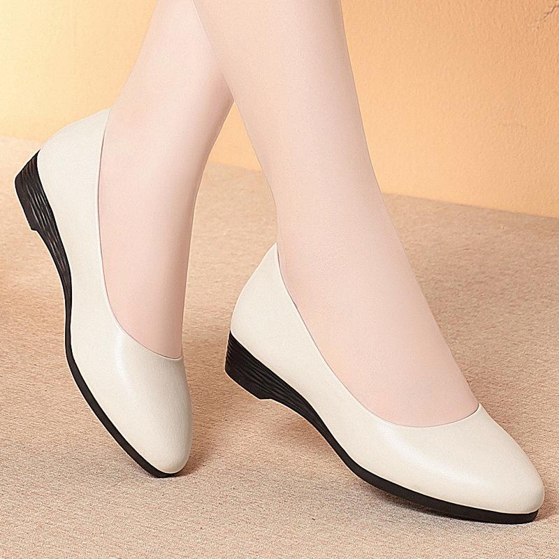 Soft Sole Professional Work Shoes Women Black Formal Shoes Work Commuting Women Leather Shoes Single Shoes Daily Wear Shoes