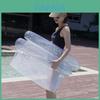 Heißer Verkauf PVC Transparenter Schwimmstuhl Mit Glitzer Aufblasbare Hängematte Für Erwachsene 130*70cm Oval